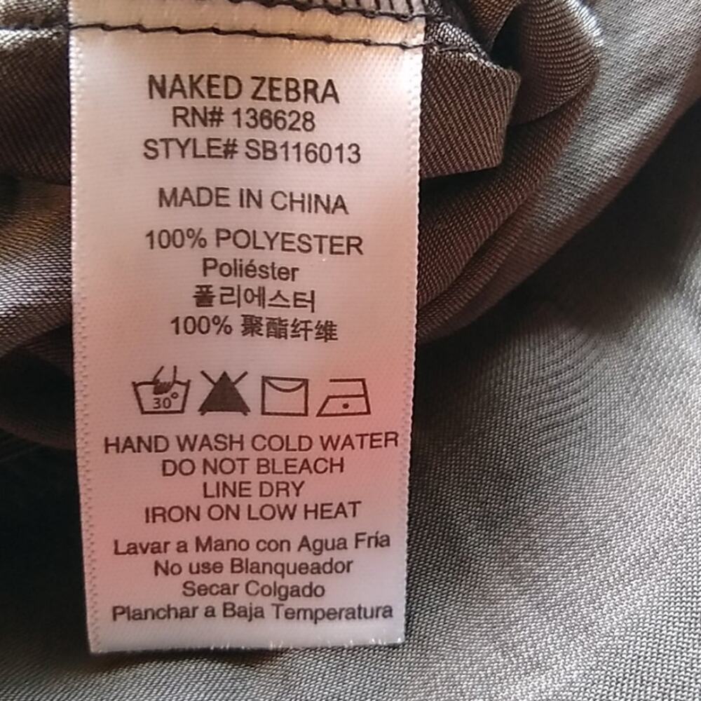 Naked Zebra Women's size Small ruffled blouse . Minimalist - Picture 8 of 8